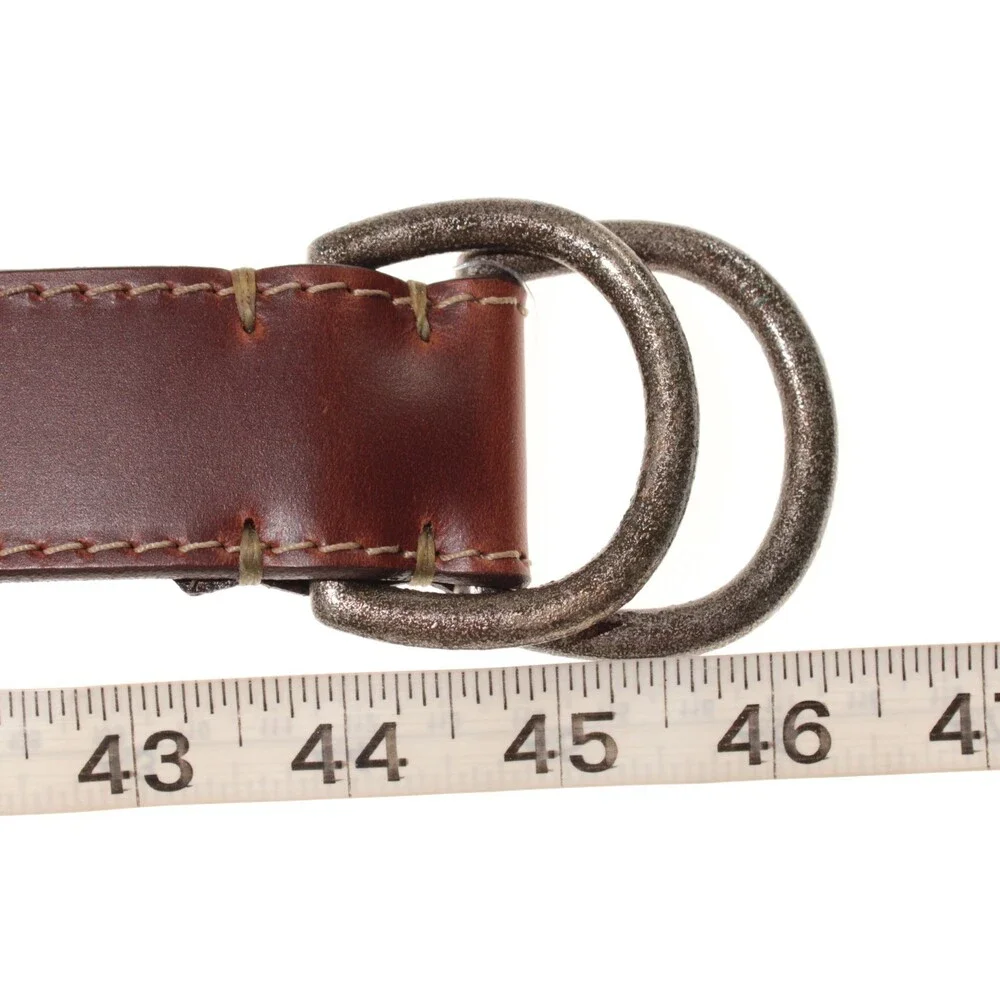 Torino Leather Company NWT Classic Belt Size 38 US in Solid Brown Leather